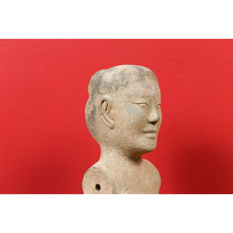 Western Han Dynasty 206 BC-24 AD Chinese Figuring with Original Polychromy-YN6937-7. Asian & Chinese Furniture, Art, Antiques, Vintage Home Décor for sale at FEA Home