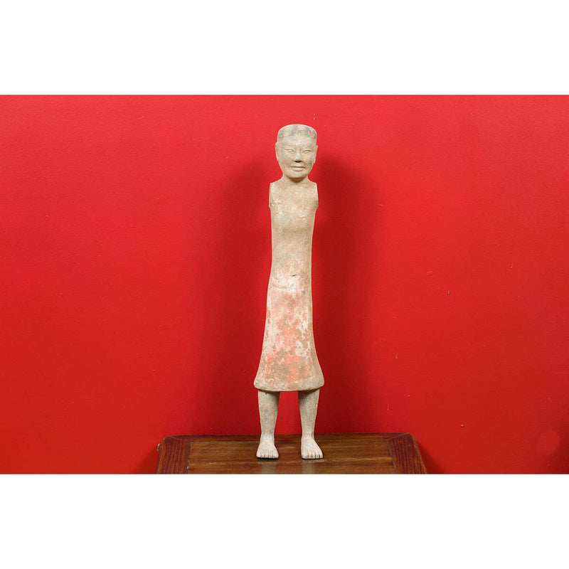 Western Han Dynasty 206 BC-24 AD Chinese Figuring with Original Polychromy-YN6937-3. Asian & Chinese Furniture, Art, Antiques, Vintage Home Décor for sale at FEA Home