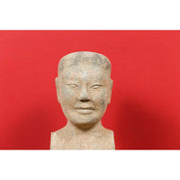 Western Han Dynasty 206 BC-24 AD Chinese Figuring with Original Polychromy