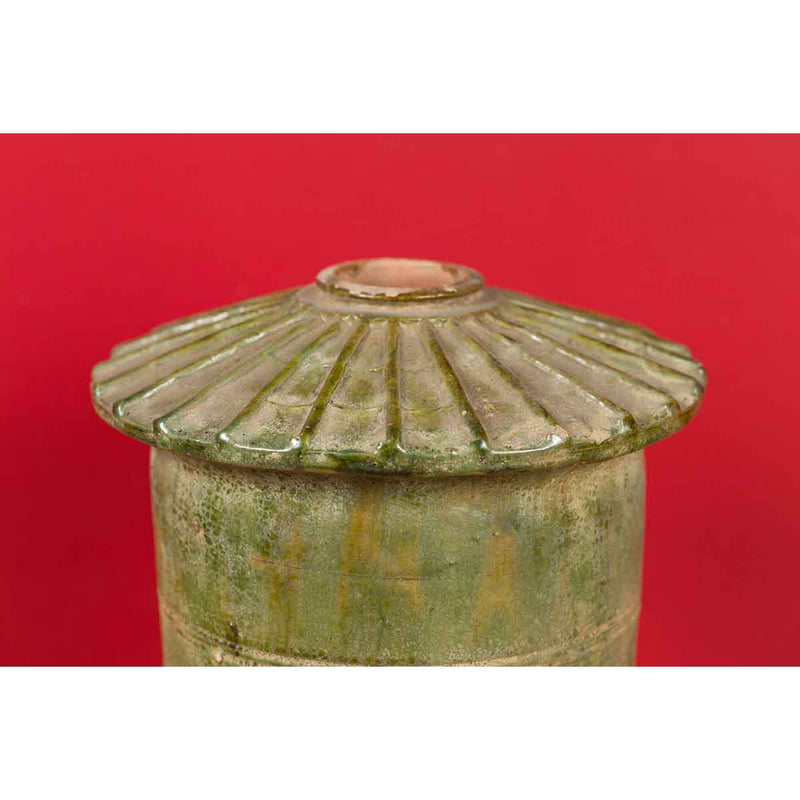 Petit Chinese Ming Dynasty 17th Century Terracotta Granary with Verdigris Patina-YN6942-5. Asian & Chinese Furniture, Art, Antiques, Vintage Home Décor for sale at FEA Home