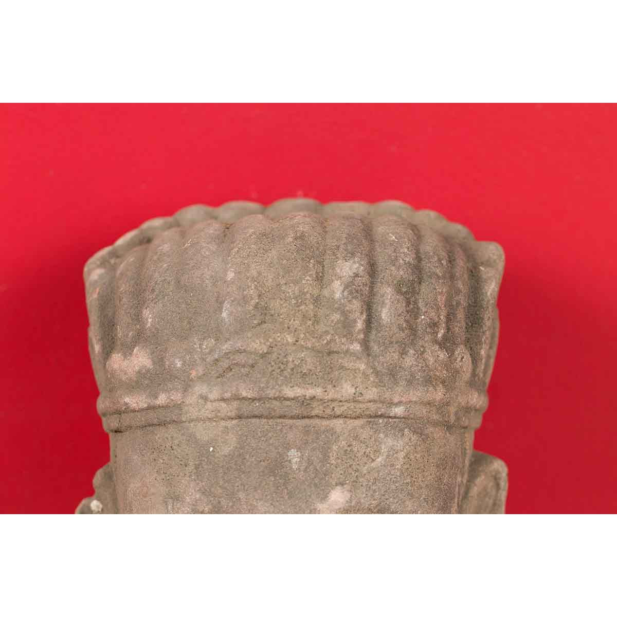 Chinese Qing Dynasty Period 19th Century Carved Head Sculpture of an Official-4. Asian &amp; Chinese Furniture, Art, Antiques, Vintage Home Décor for sale at FEA Home