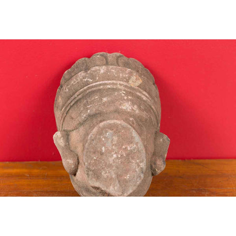 Chinese Qing Dynasty Period 19th Century Carved Head Sculpture of an Official-YN6944-10. Asian & Chinese Furniture, Art, Antiques, Vintage Home Décor for sale at FEA Home
