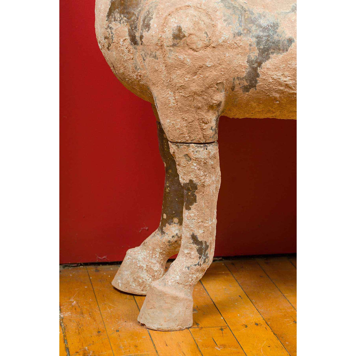 Large Chinese Han Dynasty Period Terracotta Horse, circa 202 BC-200 AD-6. Asian &amp; Chinese Furniture, Art, Antiques, Vintage Home Décor for sale at FEA Home