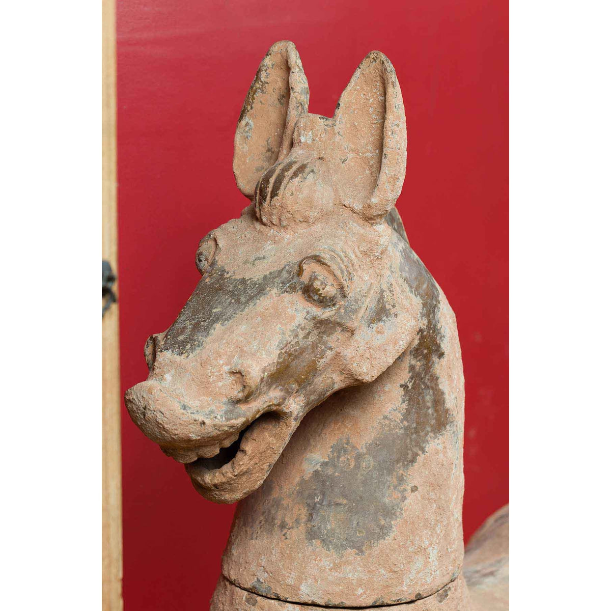 Large Chinese Han Dynasty Period Terracotta Horse, circa 202 BC-200 AD-8. Asian &amp; Chinese Furniture, Art, Antiques, Vintage Home Décor for sale at FEA Home