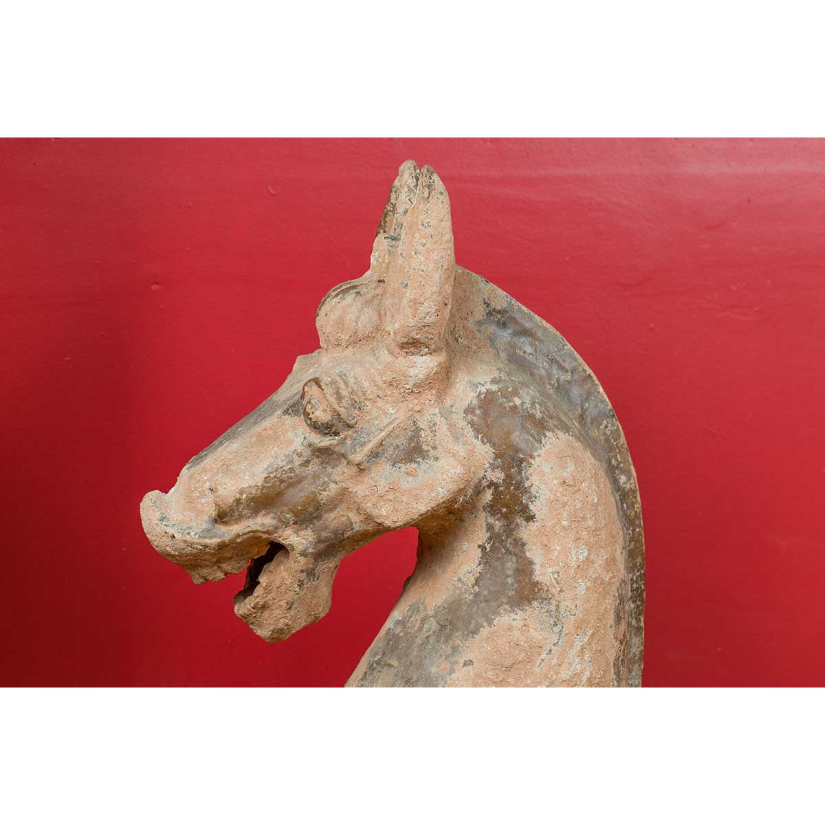 Large Chinese Han Dynasty Period Terracotta Horse, circa 202 BC-200 AD-4. Asian &amp; Chinese Furniture, Art, Antiques, Vintage Home Décor for sale at FEA Home