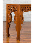 Chinese Early 20th Century Console with Cloud-Carved Apron and Scrolling Feet-12. Asian & Chinese Furniture, Art, Antiques, Vintage Home Décor for sale at FEA Home