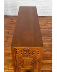 Chinese Early 20th Century Console with Cloud-Carved Apron and Scrolling Feet-15. Asian & Chinese Furniture, Art, Antiques, Vintage Home Décor for sale at FEA Home