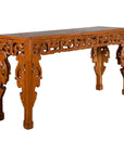 Chinese Early 20th Century Console with Cloud-Carved Apron and Scrolling Feet-1. Asian & Chinese Furniture, Art, Antiques, Vintage Home Décor for sale at FEA Home