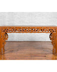 Chinese Early 20th Century Console with Cloud-Carved Apron and Scrolling Feet-4. Asian & Chinese Furniture, Art, Antiques, Vintage Home Décor for sale at FEA Home