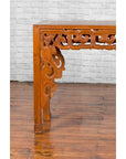 Chinese Early 20th Century Console with Cloud-Carved Apron and Scrolling Feet-5. Asian & Chinese Furniture, Art, Antiques, Vintage Home Décor for sale at FEA Home