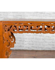 Chinese Early 20th Century Console with Cloud-Carved Apron and Scrolling Feet-7. Asian & Chinese Furniture, Art, Antiques, Vintage Home Décor for sale at FEA Home