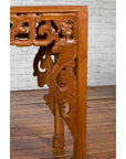 Chinese Early 20th Century Console with Cloud-Carved Apron and Scrolling Feet-10. Asian & Chinese Furniture, Art, Antiques, Vintage Home Décor for sale at FEA Home