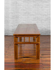 Chinese Late Qing Dynasty Low Table with Pierced Apron and Pillar Strut Motifs-14. Asian & Chinese Furniture, Art, Antiques, Vintage Home Décor for sale at FEA Home
