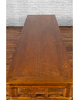 Chinese Late Qing Dynasty Low Table with Pierced Apron and Pillar Strut Motifs-15. Asian & Chinese Furniture, Art, Antiques, Vintage Home Décor for sale at FEA Home