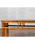 Chinese Late Qing Dynasty Low Table with Pierced Apron and Pillar Strut Motifs-8. Asian & Chinese Furniture, Art, Antiques, Vintage Home Décor for sale at FEA Home