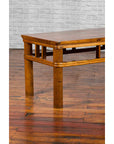Chinese Late Qing Dynasty Low Table with Pierced Apron and Pillar Strut Motifs-9. Asian & Chinese Furniture, Art, Antiques, Vintage Home Décor for sale at FEA Home