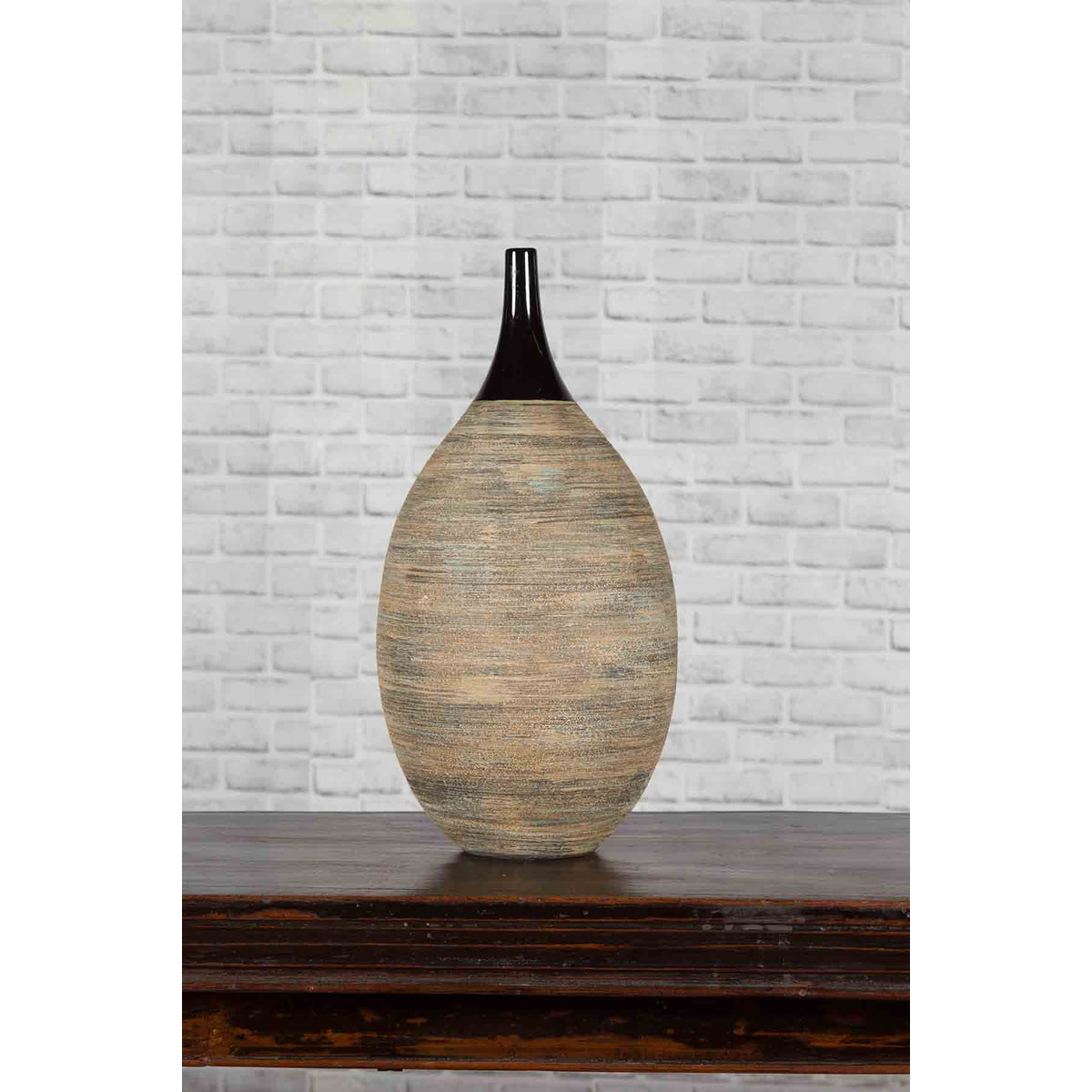 Northern Thai Chiang Mai Contemporary Textured Vase from the Prem Collection-4. Asian &amp; Chinese Furniture, Art, Antiques, Vintage Home Décor for sale at FEA Home