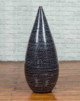 Thai Chiang Mai Contemporary Black and White Vase from the Prem Collection-2. Asian & Chinese Furniture, Art, Antiques, Vintage Home Décor for sale at FEA Home
