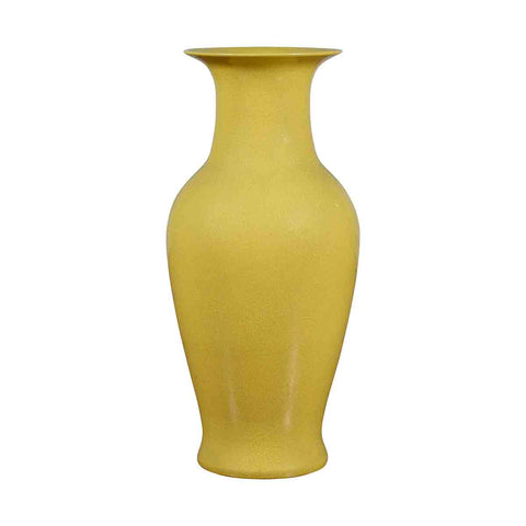 Tegne Jeg har erkendt det lytter Extra Large Vintage Vase with Yellow Crackled Finish | FEA Home