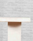 Contemporary White Marble Stand with Ace of Spades Motif and Pedestal Baseq-6. Asian & Chinese Furniture, Art, Antiques, Vintage Home Décor for sale at FEA Home