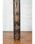 Chinese 19th Century Black Vertical Sign with Gold and Red Calligraphy-5. Asian & Chinese Furniture, Art, Antiques, Vintage Home Décor for sale at FEA Home