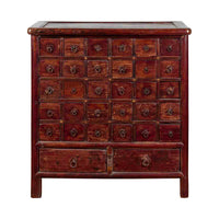 Chinese Qing Dynasty Period Apothecary Chest with 32 Drawers and Aged Patina- Asian Antiques, Vintage Home Decor & Chinese Furniture - FEA Home
