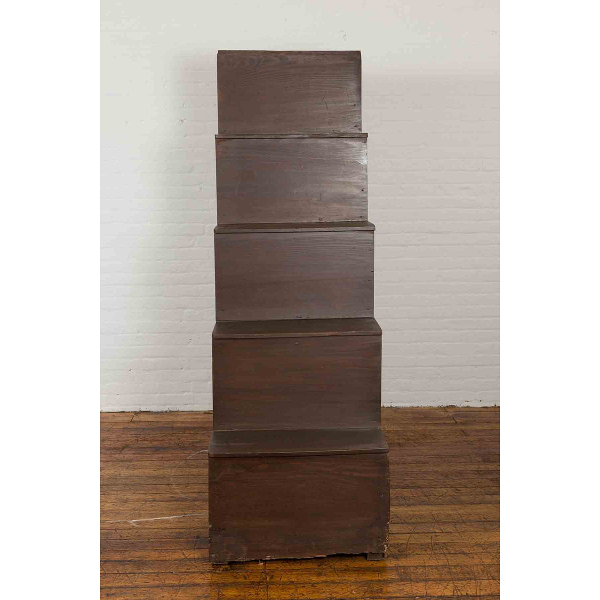 Japanese Tansu Cabinet with Staircase Design, Sliding Doors and Drawers-9. Asian &amp; Chinese Furniture, Art, Antiques, Vintage Home Décor for sale at FEA Home