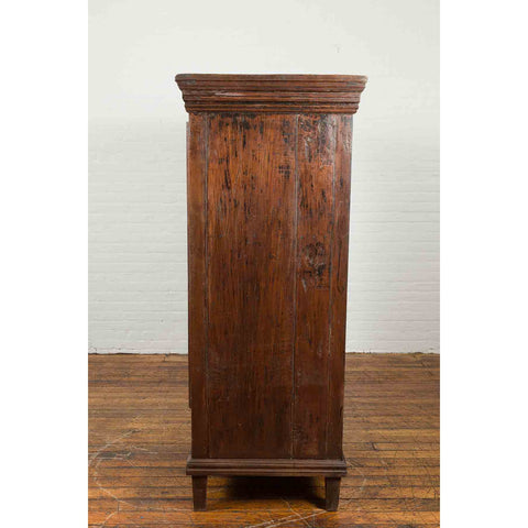 19th Century Teak Wood Cabinet with Diamond Motif Doors-YN7004-12. Asian & Chinese Furniture, Art, Antiques, Vintage Home Décor for sale at FEA Home