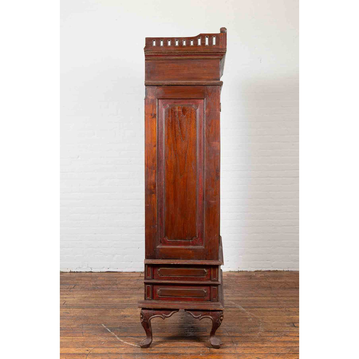 Early 20th Century Dutch Colonial Indonesian Display Cabinet-14. Asian &amp; Chinese Furniture, Art, Antiques, Vintage Home Décor for sale at FEA Home
