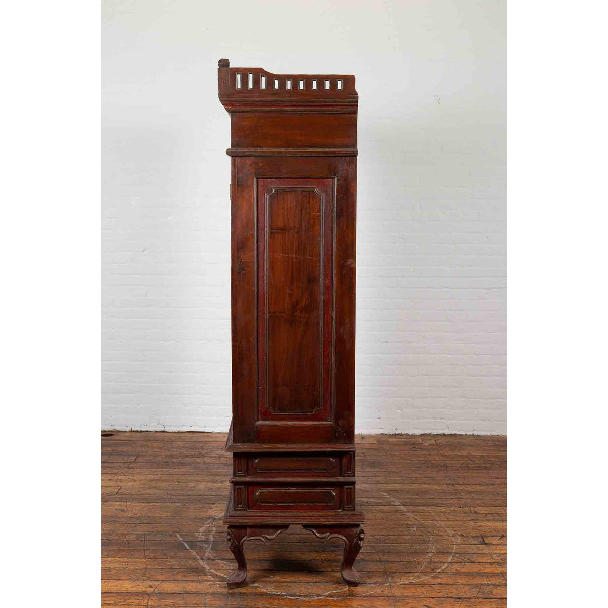 Early 20th Century Dutch Colonial Indonesian Display Cabinet-16. Asian &amp; Chinese Furniture, Art, Antiques, Vintage Home Décor for sale at FEA Home