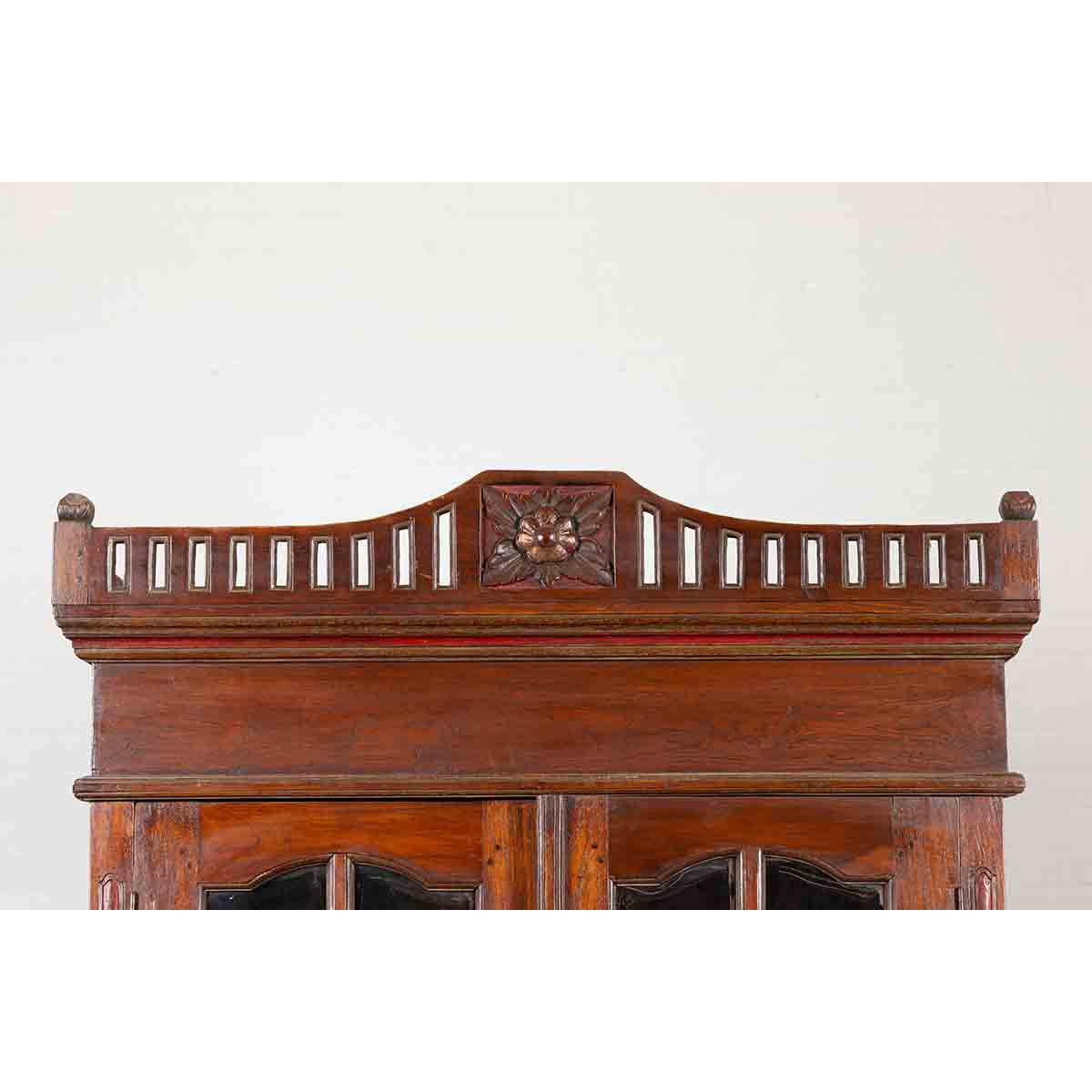 Early 20th Century Dutch Colonial Indonesian Display Cabinet-6. Asian &amp; Chinese Furniture, Art, Antiques, Vintage Home Décor for sale at FEA Home