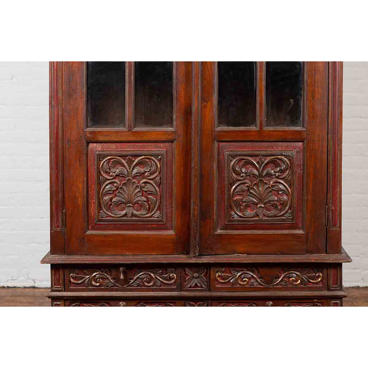 Early 20th Century Dutch Colonial Indonesian Display Cabinet-7. Asian &amp; Chinese Furniture, Art, Antiques, Vintage Home Décor for sale at FEA Home