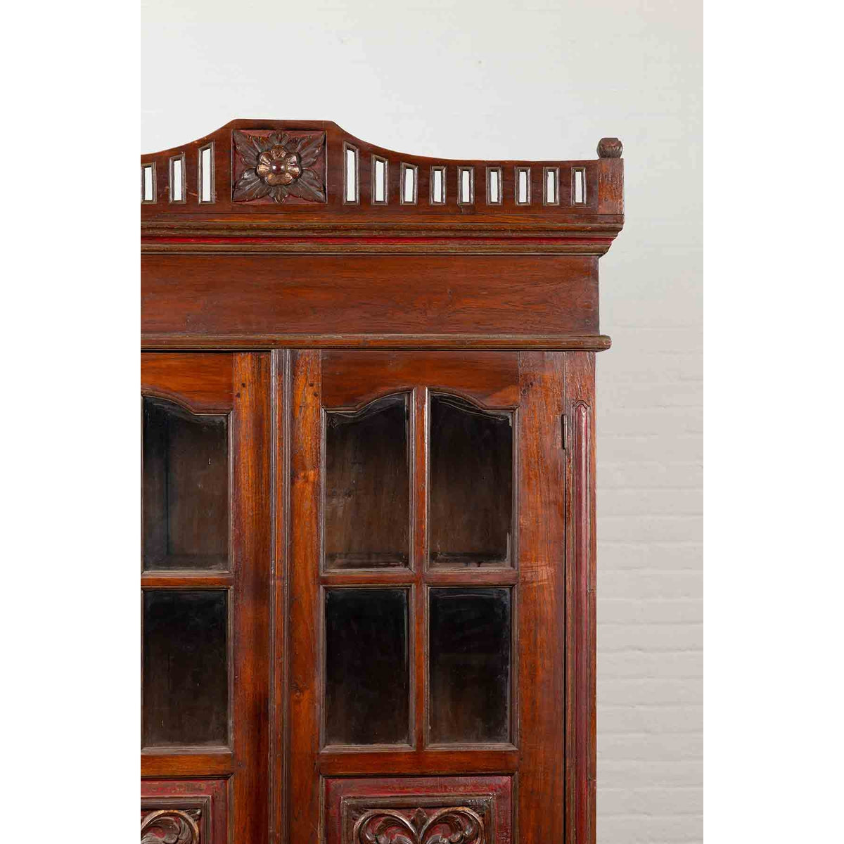Early 20th Century Dutch Colonial Indonesian Display Cabinet-10. Asian &amp; Chinese Furniture, Art, Antiques, Vintage Home Décor for sale at FEA Home