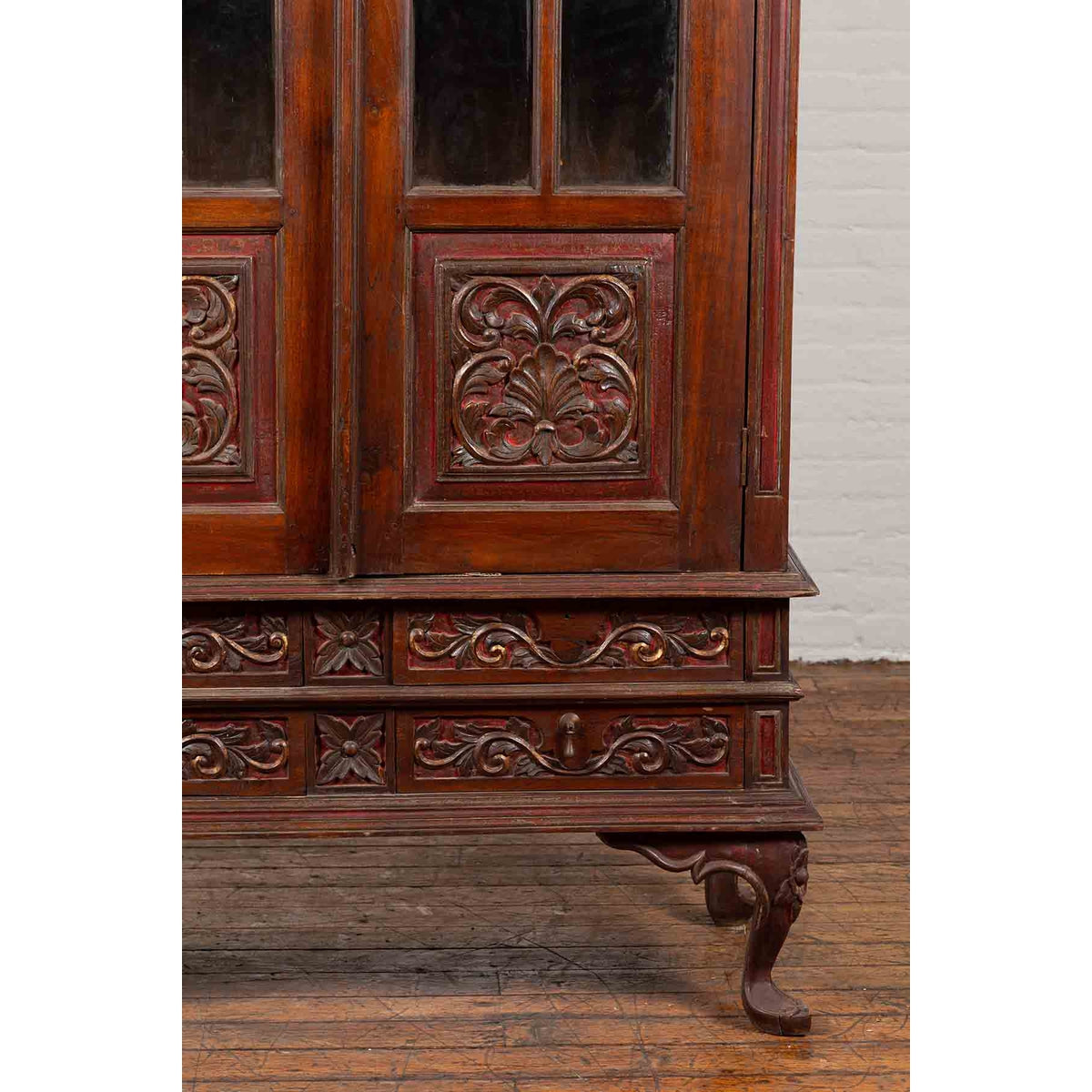 Early 20th Century Dutch Colonial Indonesian Display Cabinet-12. Asian &amp; Chinese Furniture, Art, Antiques, Vintage Home Décor for sale at FEA Home