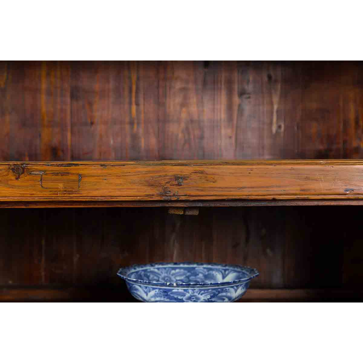 Chinese Vintage Wood and Bamboo Cabinet with Double Doors and Openwork Apron-11. Asian &amp; Chinese Furniture, Art, Antiques, Vintage Home Décor for sale at FEA Home