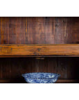 Chinese Vintage Wood and Bamboo Cabinet with Double Doors and Openwork Apron-11. Asian & Chinese Furniture, Art, Antiques, Vintage Home Décor for sale at FEA Home