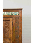 Indonesian 19th Century Cabinet with Sunburst Design and Blue & Yellow Enameled Tiles-9. Asian & Chinese Furniture, Art, Antiques, Vintage Home Décor for sale at FEA Home