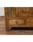 Indonesian 19th Century Cabinet with Sunburst Design and Blue & Yellow Enameled Tiles-10. Asian & Chinese Furniture, Art, Antiques, Vintage Home Décor for sale at FEA Home
