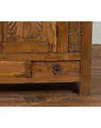 Indonesian 19th Century Cabinet with Sunburst Design and Blue & Yellow Enameled Tiles-11. Asian & Chinese Furniture, Art, Antiques, Vintage Home Décor for sale at FEA Home