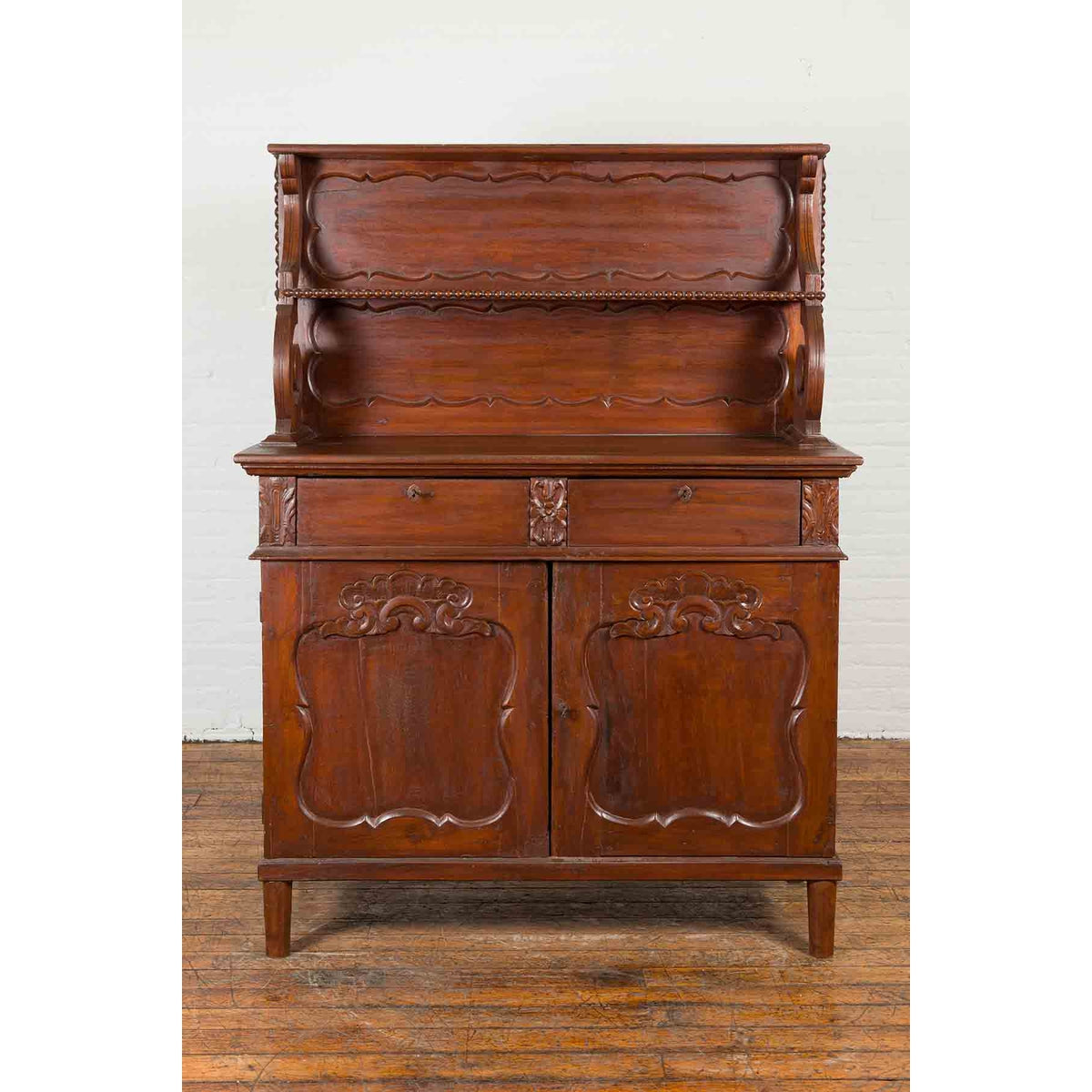 Early 20th Century Indonesian Display Cabinet with Shelves, Drawers and Doors-3. Asian &amp; Chinese Furniture, Art, Antiques, Vintage Home Décor for sale at FEA Home