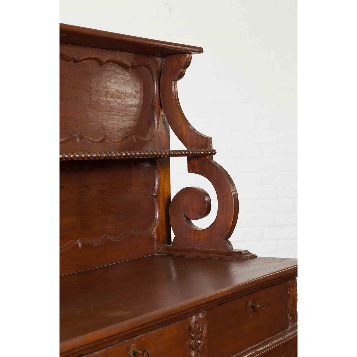 Early 20th Century Indonesian Display Cabinet with Shelves, Drawers and Doors-14. Asian &amp; Chinese Furniture, Art, Antiques, Vintage Home Décor for sale at FEA Home