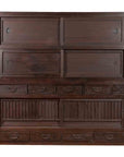 Japanese Taishō Period Early 20th Century Kiri Wood Mizuya Dansu Kitchen Cabinet-1. Asian & Chinese Furniture, Art, Antiques, Vintage Home Décor for sale at FEA Home