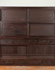Japanese Taishō Period Early 20th Century Kiri Wood Mizuya Dansu Kitchen Cabinet-2. Asian & Chinese Furniture, Art, Antiques, Vintage Home Décor for sale at FEA Home