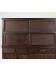 Japanese Taishō Period Early 20th Century Kiri Wood Mizuya Dansu Kitchen Cabinet-4. Asian & Chinese Furniture, Art, Antiques, Vintage Home Décor for sale at FEA Home