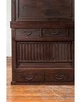 Japanese Taishō Period Early 20th Century Kiri Wood Mizuya Dansu Kitchen Cabinet-9. Asian & Chinese Furniture, Art, Antiques, Vintage Home Décor for sale at FEA Home