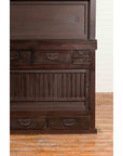 Japanese Taishō Period Early 20th Century Kiri Wood Mizuya Dansu Kitchen Cabinet-10. Asian & Chinese Furniture, Art, Antiques, Vintage Home Décor for sale at FEA Home