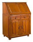 Indonesian 19th Century Handmade Slant-Front Desk with Raised Panels and Drawers-1. Asian & Chinese Furniture, Art, Antiques, Vintage Home Décor for sale at FEA Home