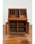 Indonesian 19th Century Handmade Slant-Front Desk with Raised Panels and Drawers-4. Asian & Chinese Furniture, Art, Antiques, Vintage Home Décor for sale at FEA Home