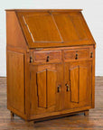 Indonesian 19th Century Handmade Slant-Front Desk with Raised Panels and Drawers-2. Asian & Chinese Furniture, Art, Antiques, Vintage Home Décor for sale at FEA Home
