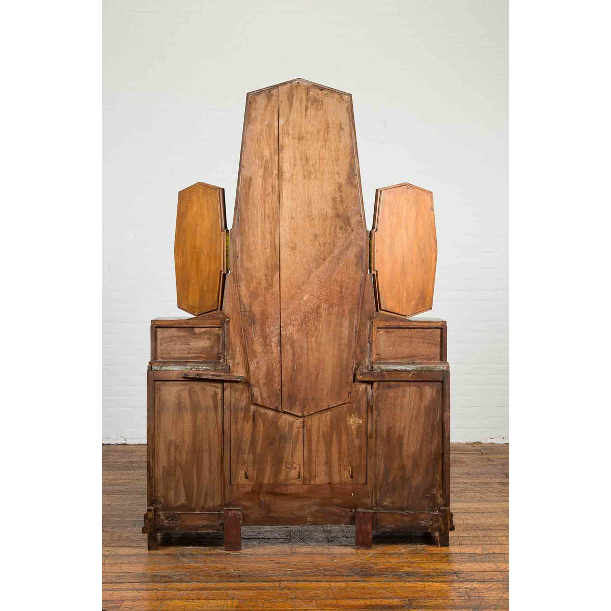 Vintage Vanity Table with Octagonal Mirrors &amp; Marble Tabletops-11. Asian &amp; Chinese Furniture, Art, Antiques, Vintage Home Décor for sale at FEA Home